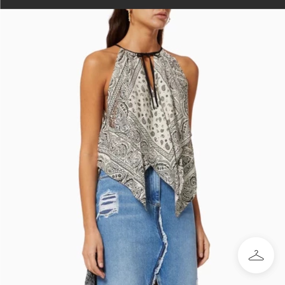 Pinko Paisley Halter Neck Top